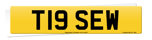Registration number T19 SEW